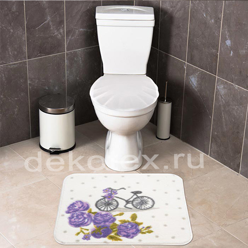 Коврик для в/к CONFETTI BELLA из 1 шт 50х57см VINTAGE BIKE пурпурный