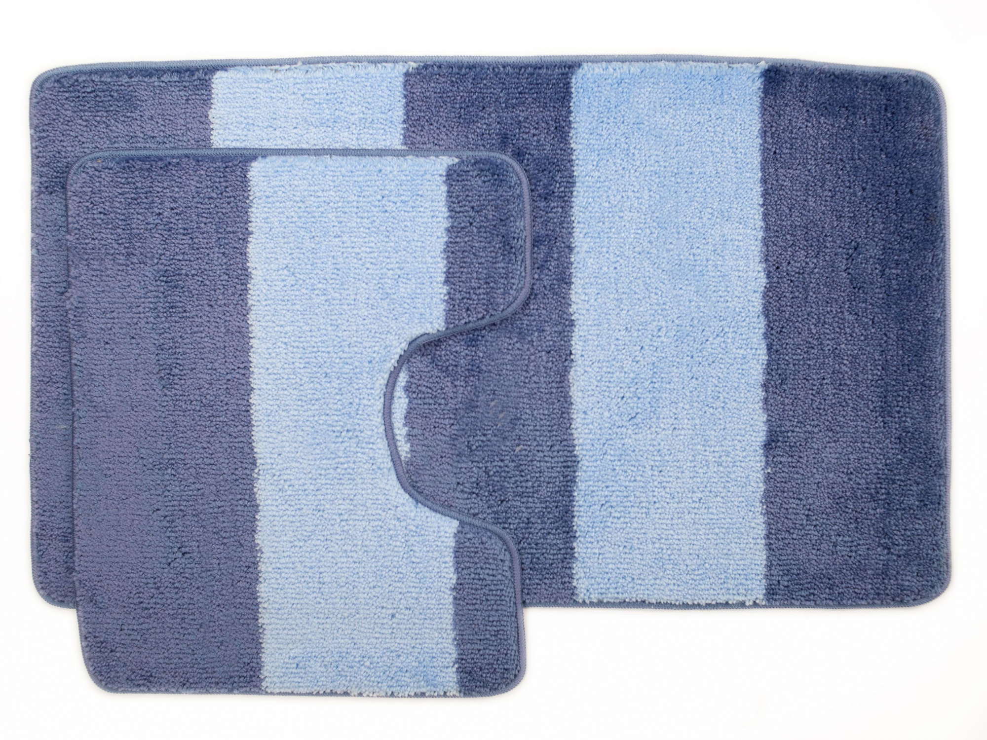 Комплект ковриков для в/к AQUA-PRIME Be'Maks Multi из 2 шт 60х100/60х50см 161-163 18мм (синий)