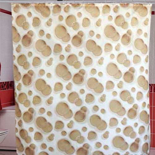 Штора для ванной комнаты полиэстер MIRANDA SIDE бежевый