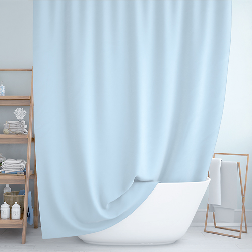 Штора для ванной комнаты полиэстер JACKLINE BS-0010 180х200 голубой