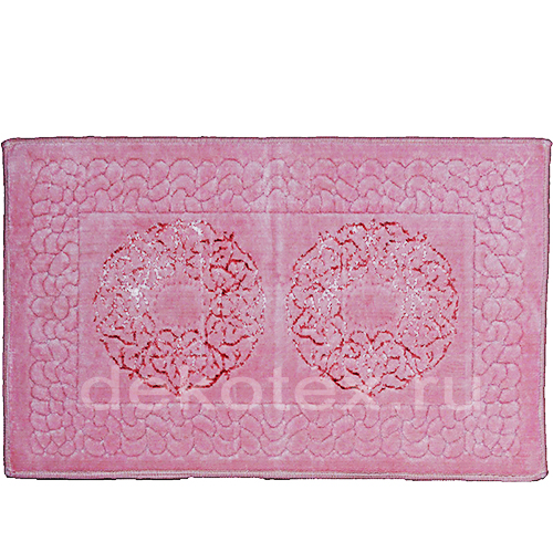 Коврик для в/к CASTAFIORE NATURALE из 1 шт 60х100см хлопковый REFLEX 03 8мм розовый