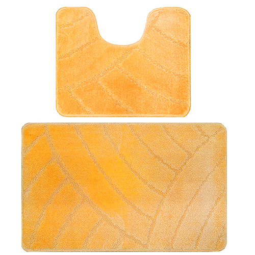 Комплект ковриков для в/к BANYOLIN CLASSIC из 2 шт 60х100/50х60см 11мм оранжевый