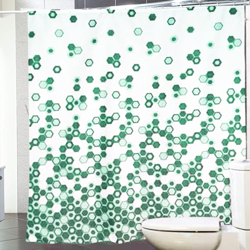 Штора для ванной комнаты полиэстер MIRANDA TROY зеленый