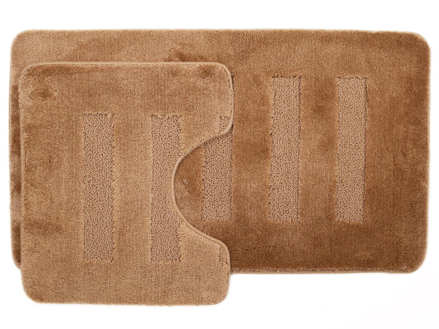 Комплект ковриков для в/к AQUA-PRIME Melany из 2 шт 60х100/50х60см 20мм (бежевый)