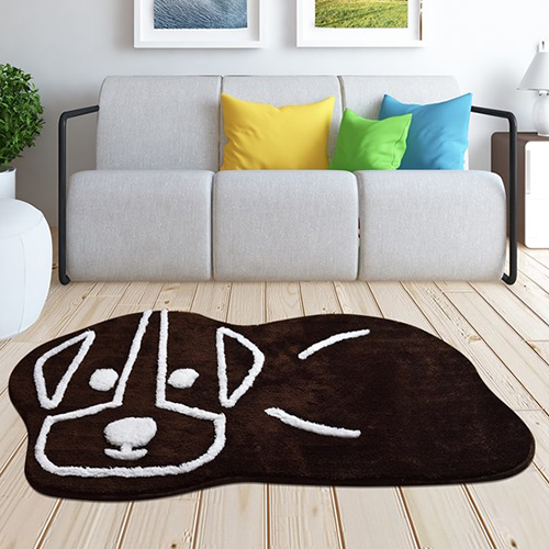 Коврик для в/к CASTAFIORE AKRYL PRO_FORMA из 1 шт 70х120см SWEET DOG KAHVE коричневый