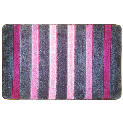 Коврик BANYOLIN SILVER из 1-шт 60х100см LINE 11мм розовый