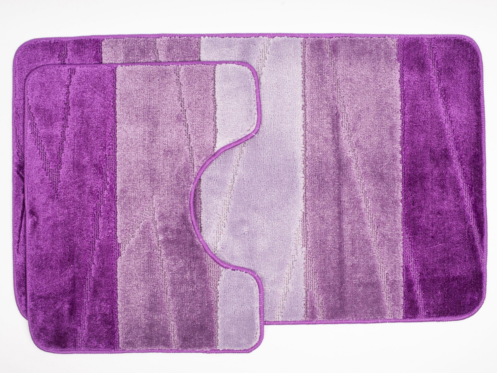 Комплект ковриков для в/к AQUA-PRIME Enigma из 2 шт 60х100/50х60см 12мм сирень