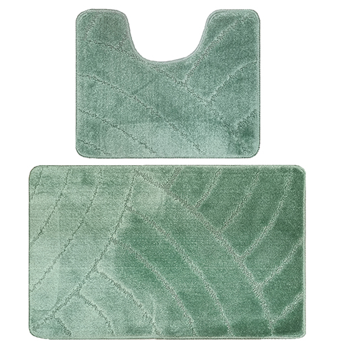 Комплект ковриков для в/к BANYOLIN CLASSIC из 2 шт 60х100/50х60см 11мм светло-зеленый