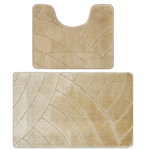 Комплект ковриков для в/к BANYOLIN CLASSIC из 2 шт 60х100/50х60см 11мм бежевый