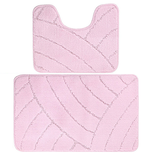 Комплект ковриков для в/к BANYOLIN CLASSIC из 2 шт 60х100/50х60см 11мм нежно-розовый