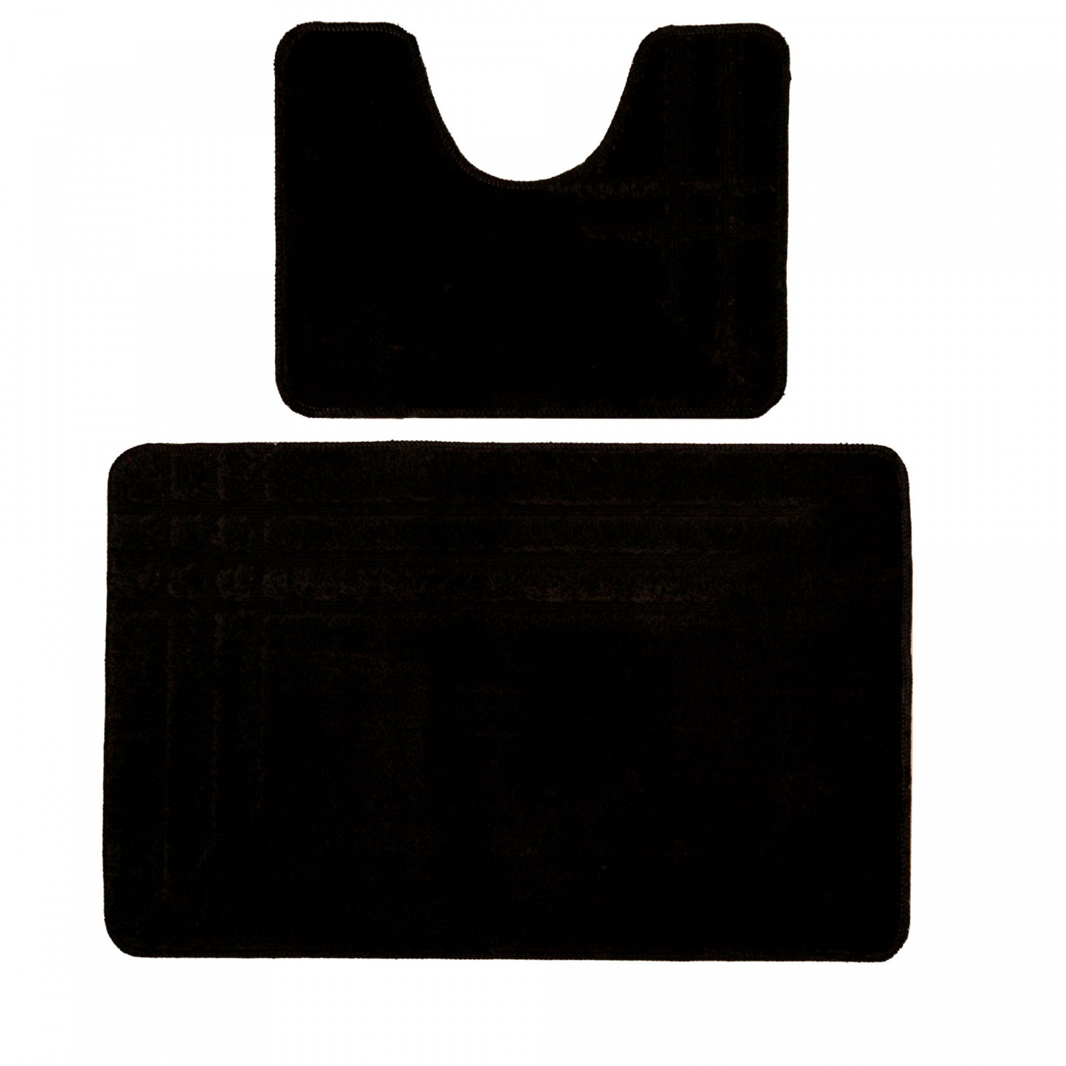 Коврик для в/к DKTX Comfort Linea из 2 шт 50х80/50х40см 10мм (черный)