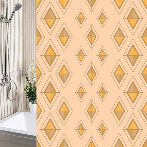 Шторы для ванн полиэтилен "Диамант" 180х180см (бежевый)