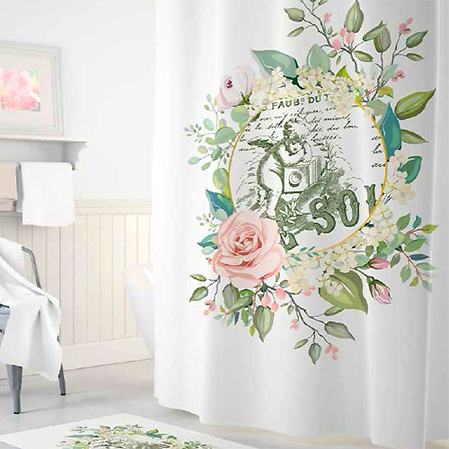 Шторы для ванн полиэстер Tropikhome DIGITAL PRINTED Angel 180х200