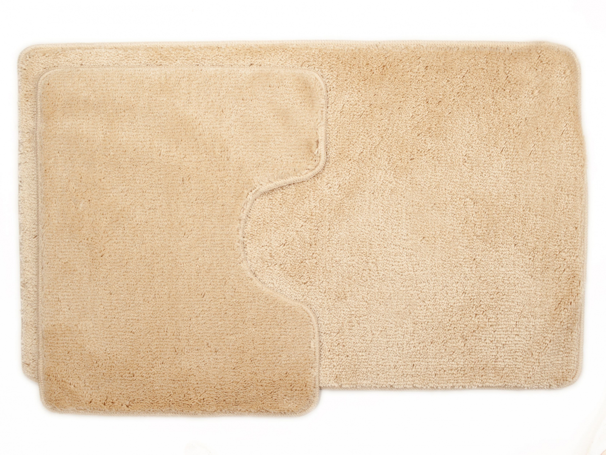 Комплект ковриков для в/к AQUA-PRIME Be'Maks из 2 шт 60х100/60х50см 153 18мм (бежевый)