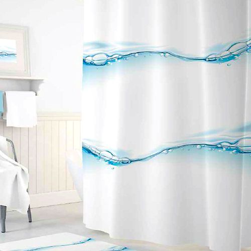 Шторы для ванн полиэстер Tropikhome DIGITAL PRINTED Waterfall 180х200