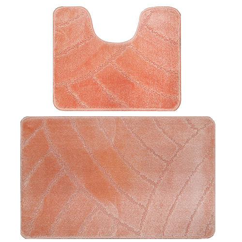 Комплект ковриков для в/к BANYOLIN CLASSIC из 2 шт 60х100/50х60см 11мм персиковый