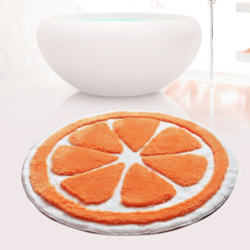 Коврик для в/к CASTAFIORE AKRYL PRO_FORMA из 1 шт 90х90см PORTAKAL оранжевый