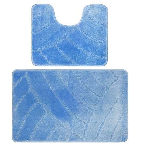 Комплект ковриков для в/к BANYOLIN CLASSIC из 2 шт 60х100/50х60см 11мм светло-голубой