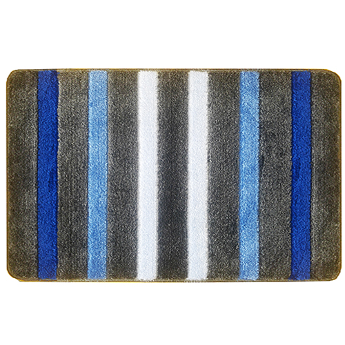 Коврик BANYOLIN SILVER из 1-шт 60х100см LINE 11мм голубой