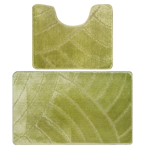 Комплект ковриков для в/к BANYOLIN CLASSIC из 2 шт 60х100/50х60см 11мм салатовый