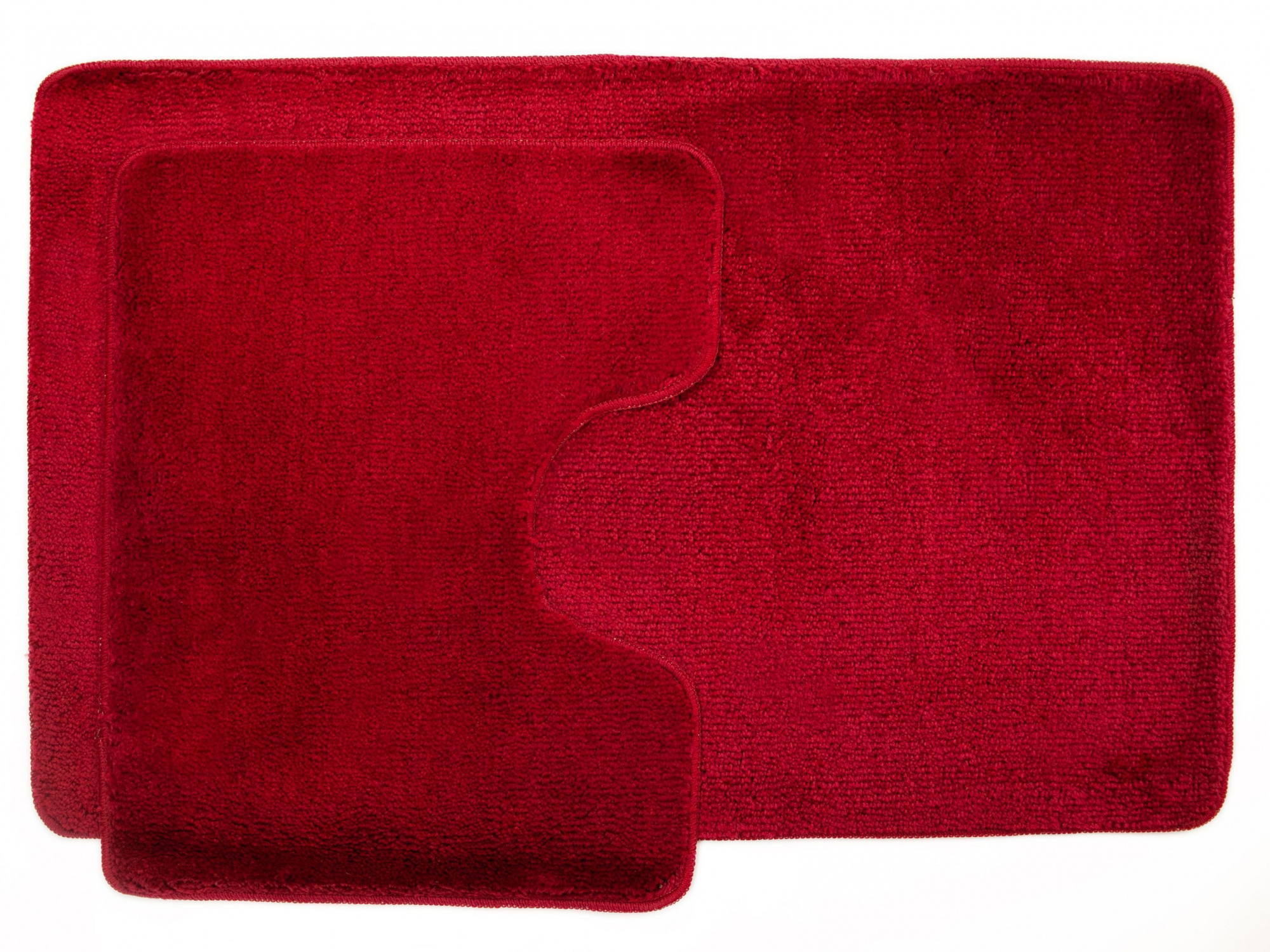 Комплект ковриков для в/к AQUA-PRIME Be'Maks из 2 шт 50х80/40х50см 174 18мм (бордо)