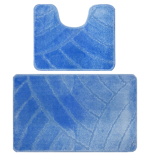 Комплект ковриков для в/к BANYOLIN CLASSIC из 2 шт 60х100/50х60см 11мм голубой