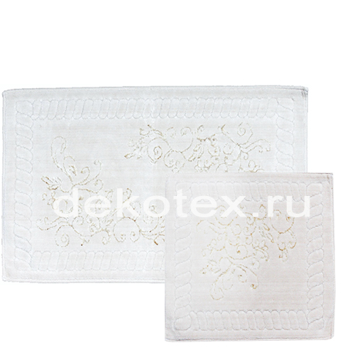 Коврик для в/к CASTAFIORE NATURALE из 2 шт 60х100см хлопковый VITE 02 8мм кремовый