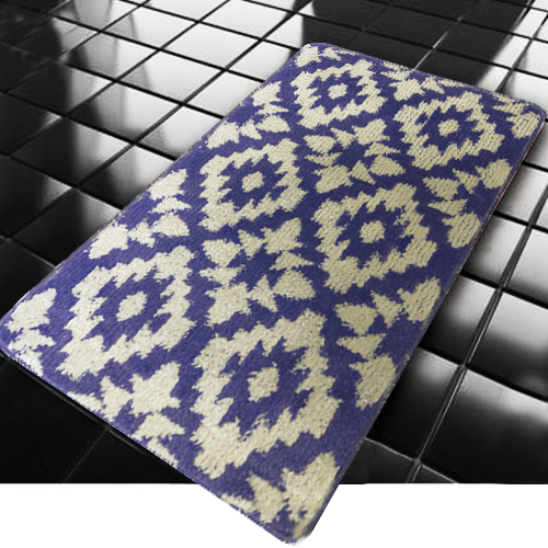 Коврик для в/к BANYOLIN CLASSIC COLOR из 1 шт 60х100см Орнамент11 мм (голубой)