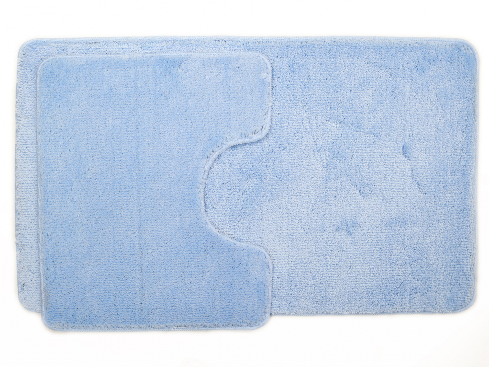 Комплект ковриков для в/к AQUA-PRIME Be'Maks из 2 шт 60х100/60х50см 163 18мм (голубой)