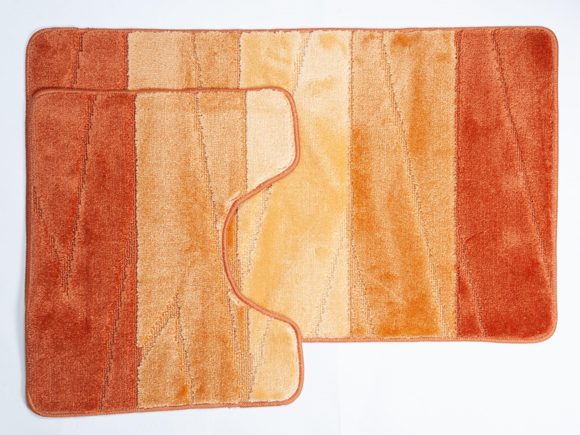 Комплект ковриков для в/к AQUA-PRIME Enigma из 2 шт 60х100/50х60см 12мм терракотовый