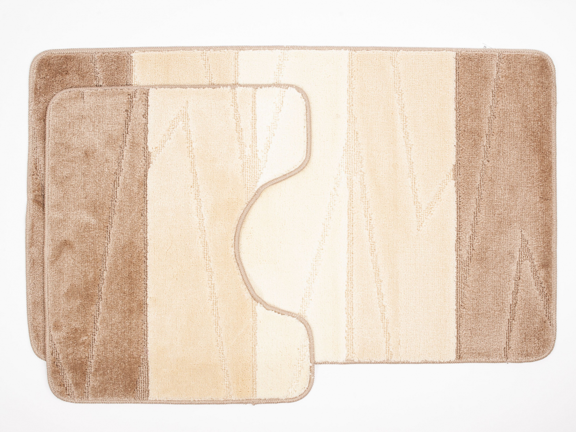 Комплект ковриков для в/к AQUA-PRIME Enigma из 2 шт 50х80/40х50см 12мм кремовый