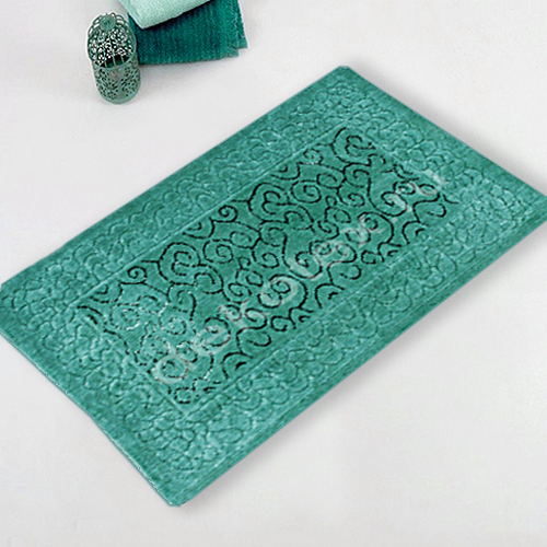 Коврик для в/к CASTAFIORE NATURALE из 1 шт 60х100см хлопковый MODELLO 14 8мм зеленый