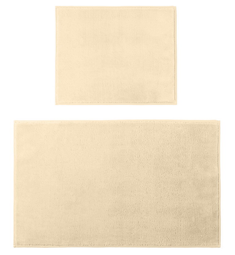 Коврик для в/к DEKOTEX PUFFY из 2 шт 60х100/50х60см 11мм (кремовый)