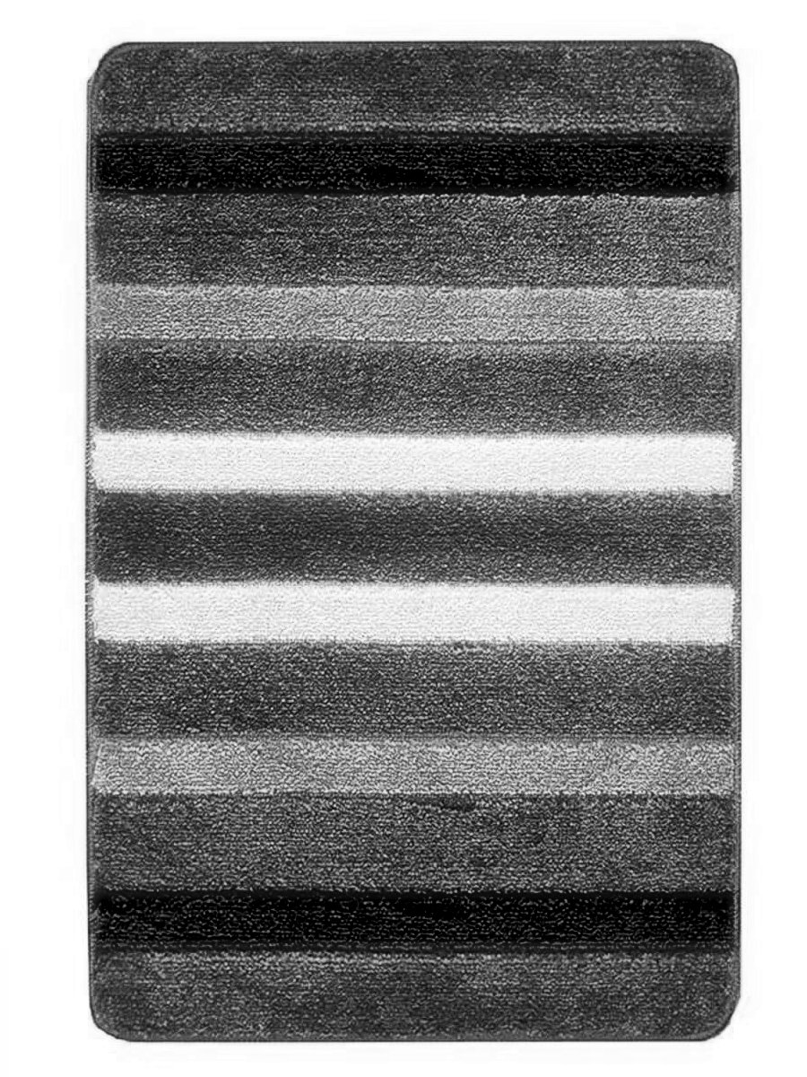 Коврик BANYOLIN SILVER из 1-шт 60х100см LINE 11мм серый