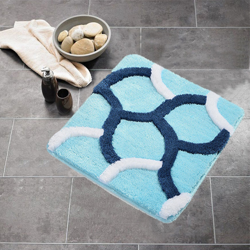 Коврик для в/к CASTAFIORE AKRYL из 1 шт 50х60см ELEGANT бирюза